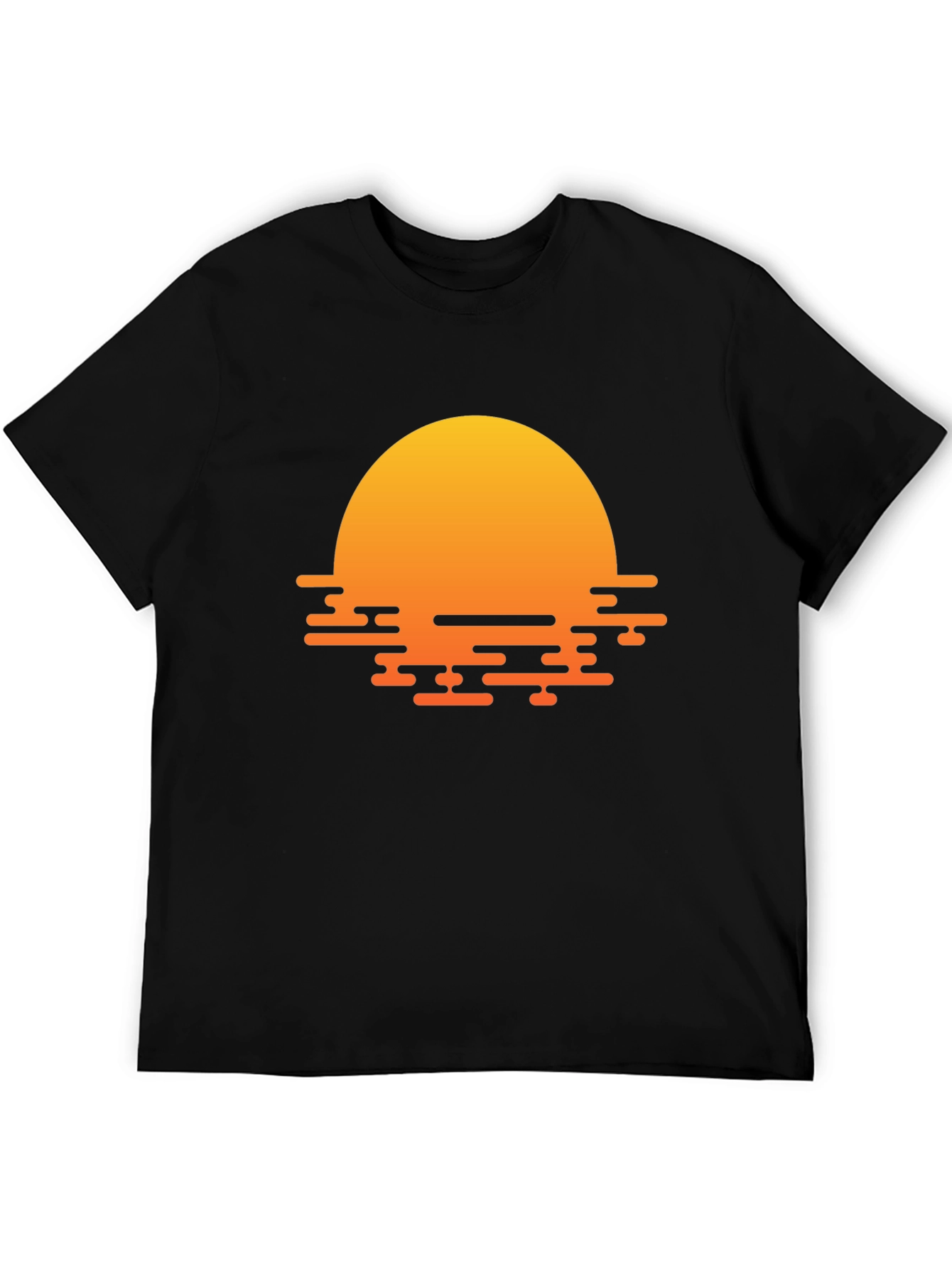 Sunset Graphic Black T-Shirt