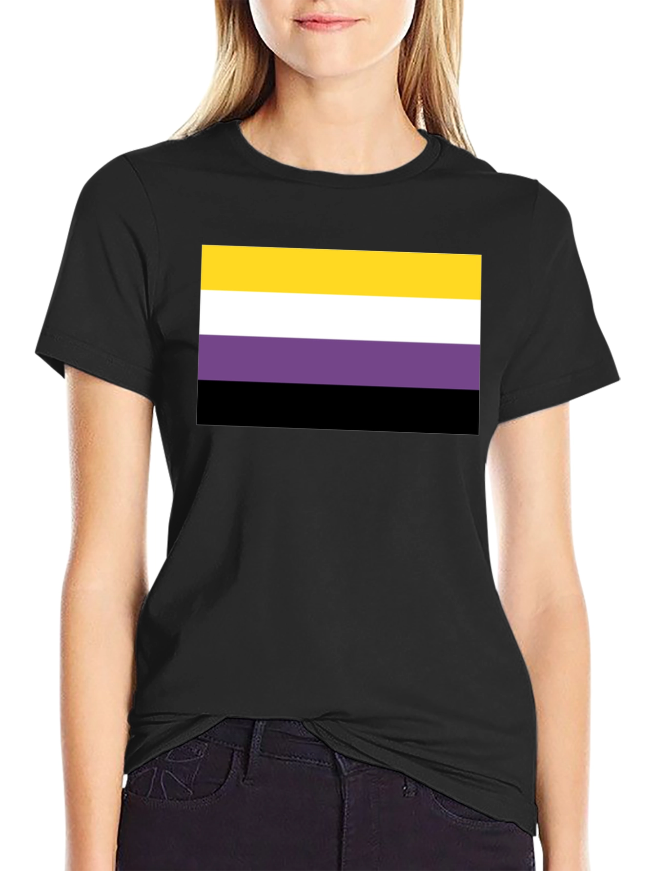 Nonbinary Pride Flag Graphic Tee - Unisex
