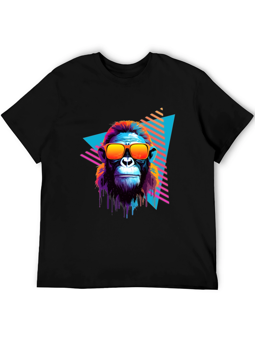 Retro Monkey Graphic Tee - Cool Ape in Sunglasses