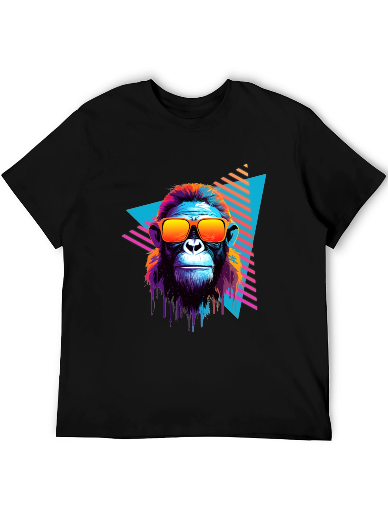Retro Monkey Graphic Tee - Cool Ape in Sunglasses
