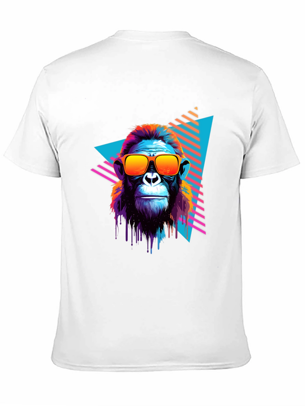 Retro Monkey Graphic Tee - Cool Ape in Sunglasses