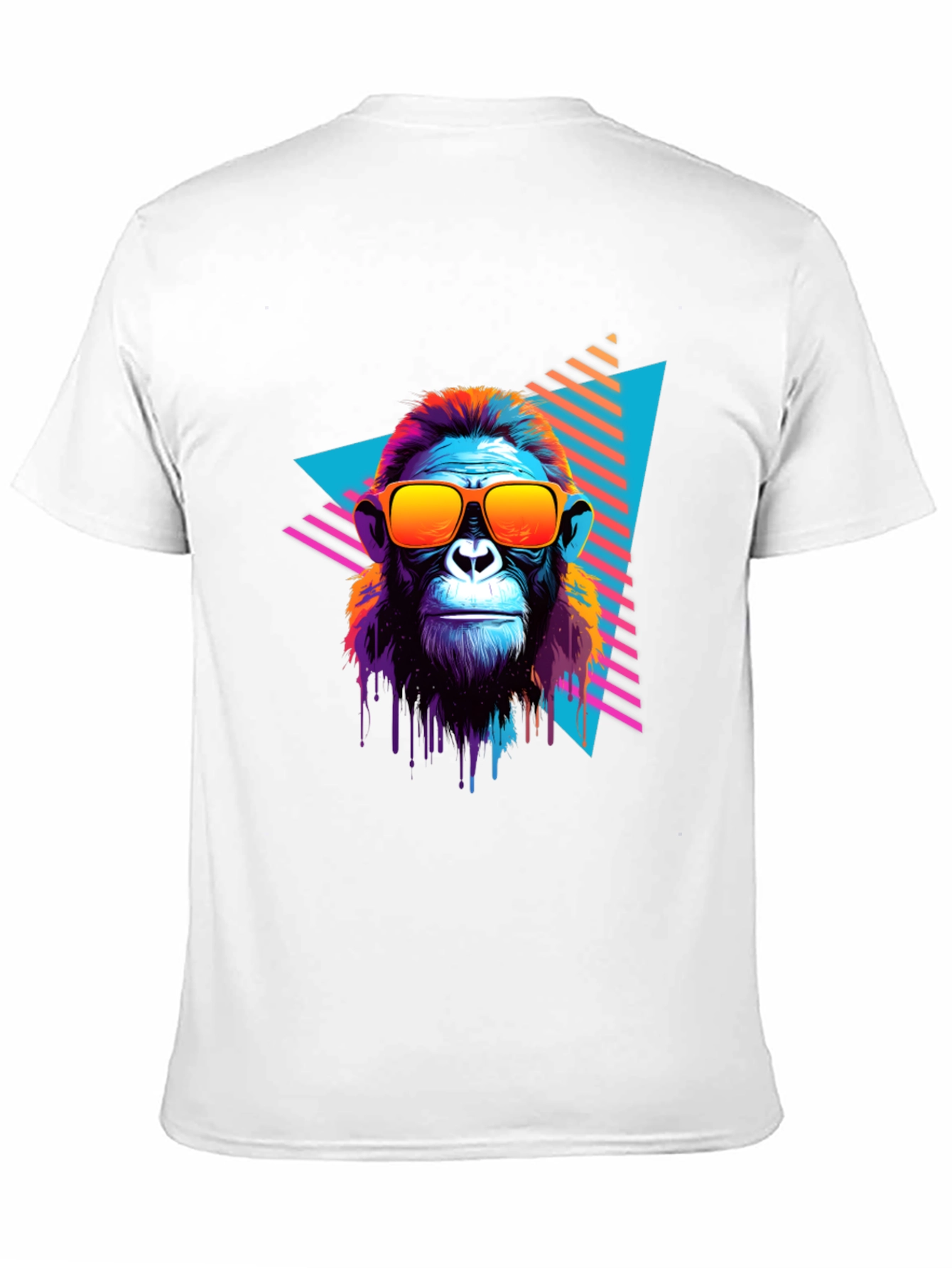 Retro Monkey Graphic Tee - Cool Ape in Sunglasses
