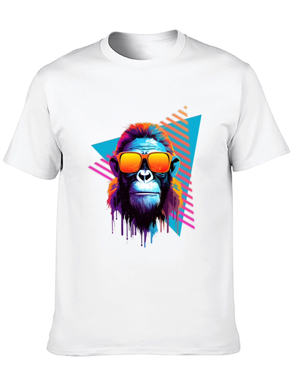 Retro Monkey Graphic Tee - Cool Ape in Sunglasses