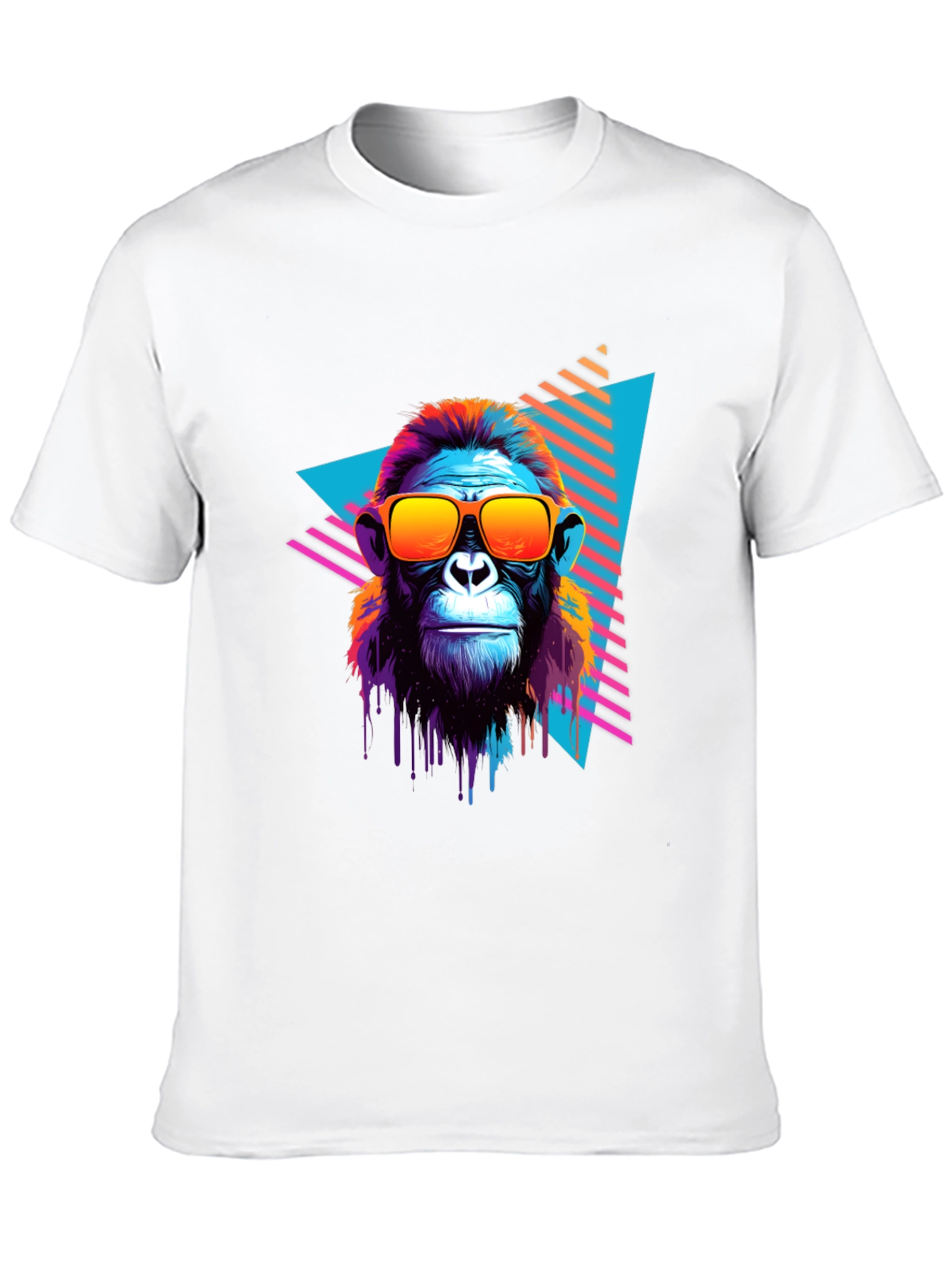 Retro Monkey Graphic Tee - Cool Ape in Sunglasses