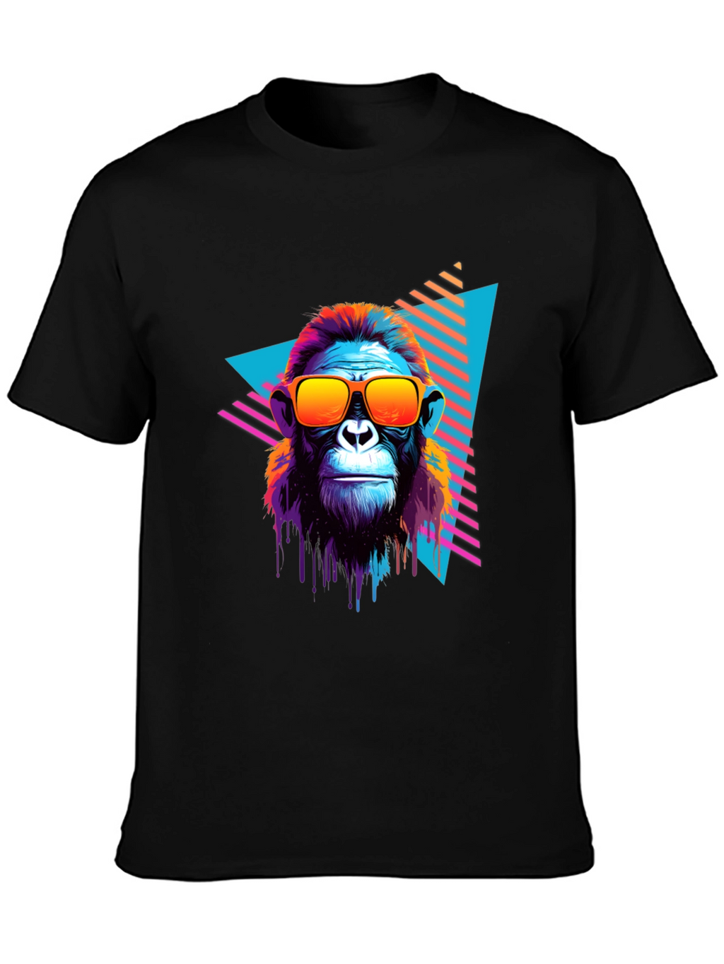 Retro Monkey Graphic Tee - Cool Ape in Sunglasses