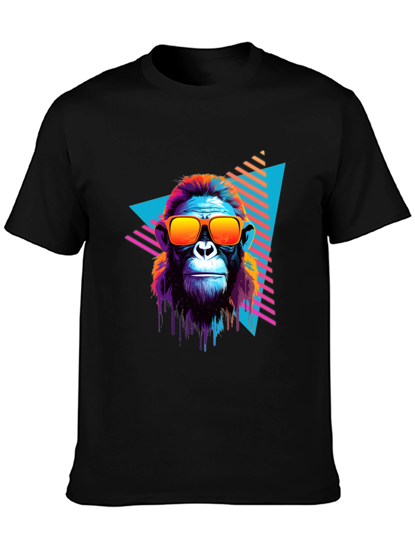 Retro Monkey Graphic Tee - Cool Ape in Sunglasses