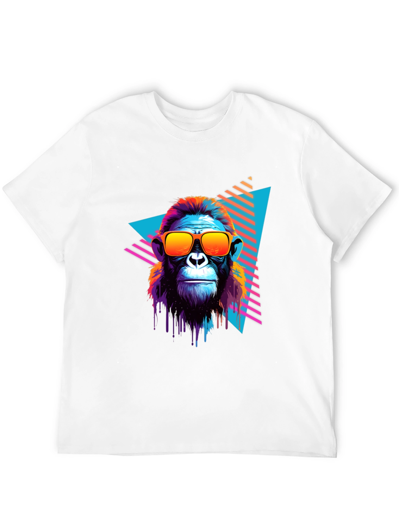 Retro Monkey Graphic Tee - Cool Ape in Sunglasses