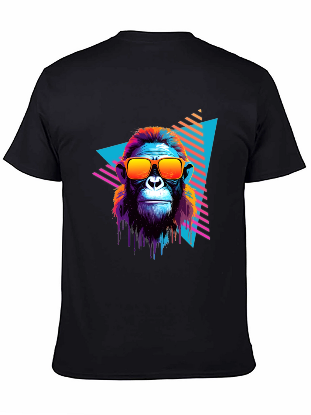 Retro Monkey Graphic Tee - Cool Ape in Sunglasses