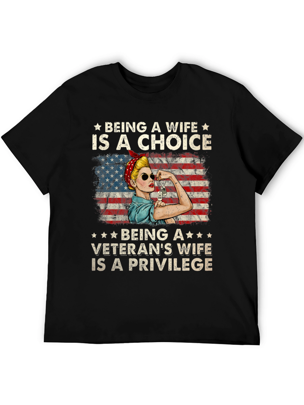 Veterans Wife Choice & Privilege T-Shirt