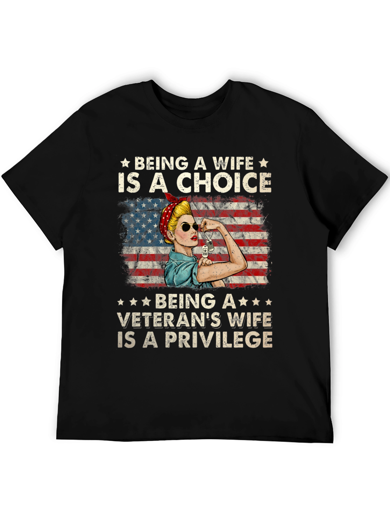 Veterans Wife Choice & Privilege T-Shirt