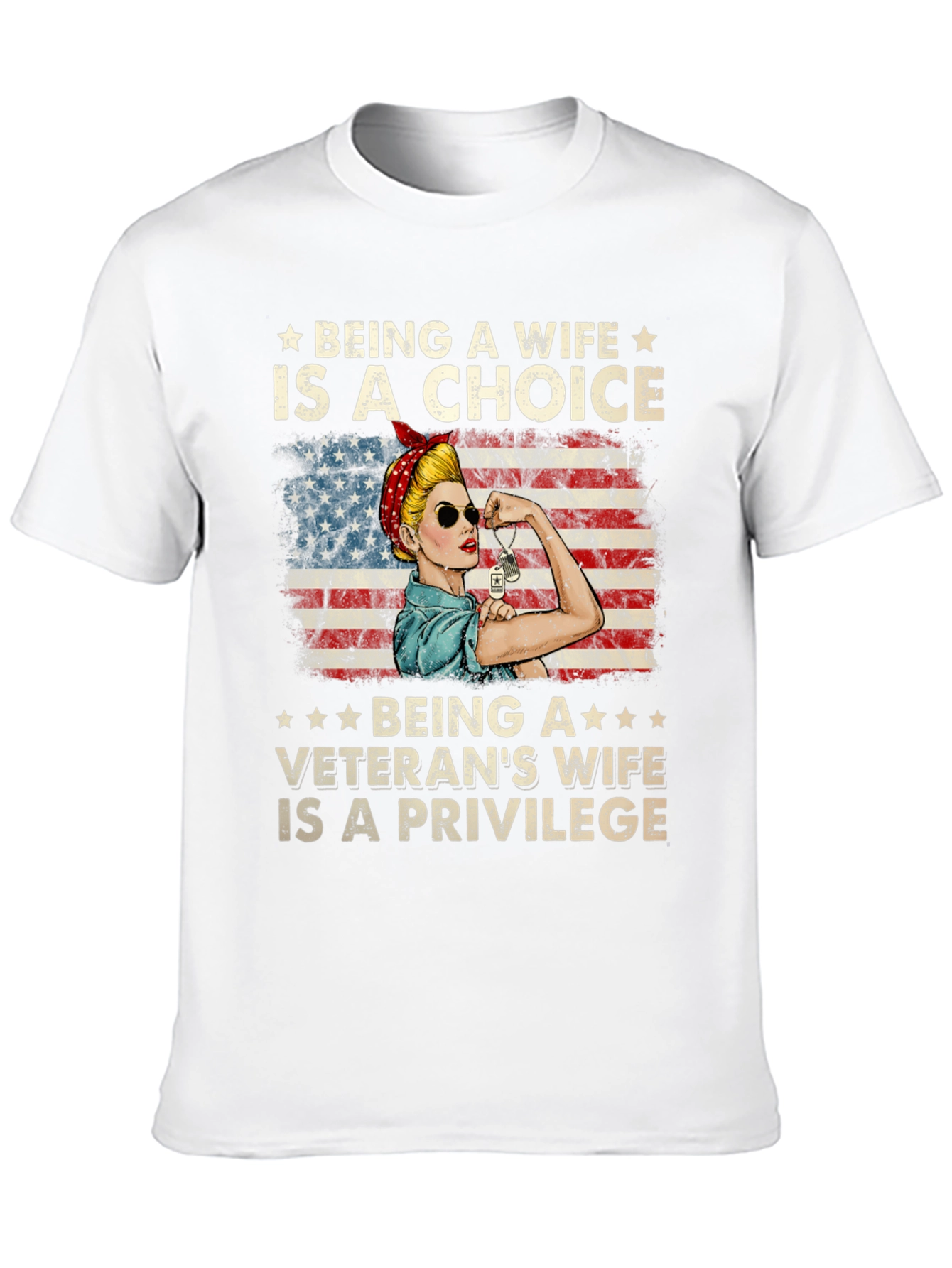 Veterans Wife Choice & Privilege T-Shirt