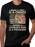 Veterans Wife Choice & Privilege T-Shirt
