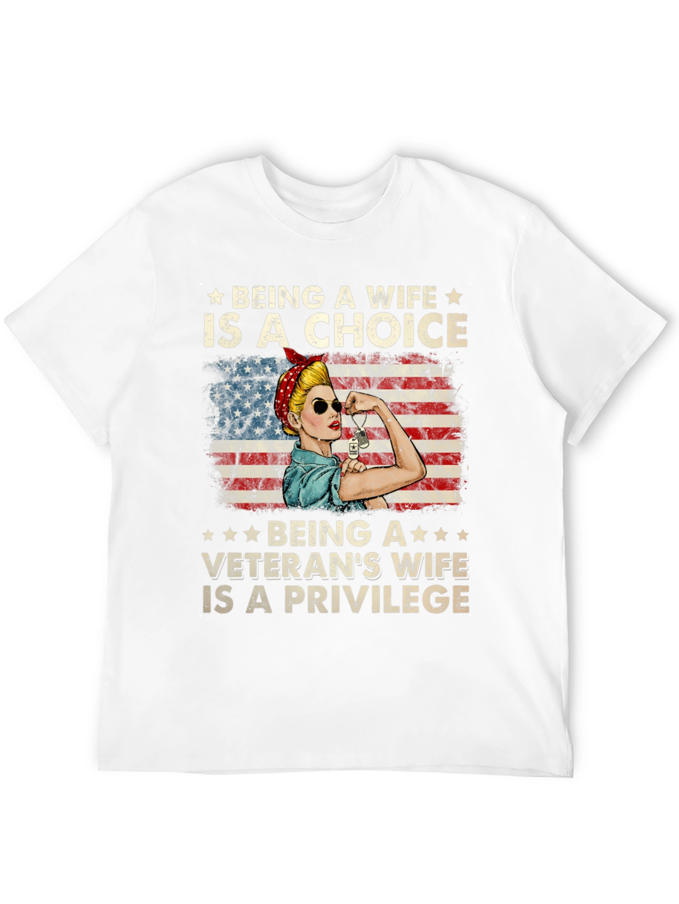 Veterans Wife Choice & Privilege T-Shirt