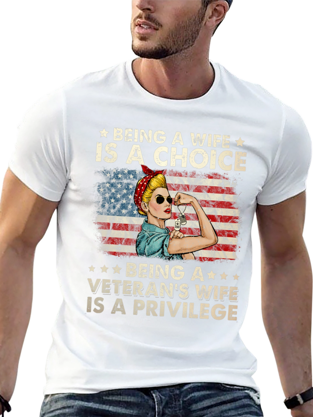 Veterans Wife Choice & Privilege T-Shirt