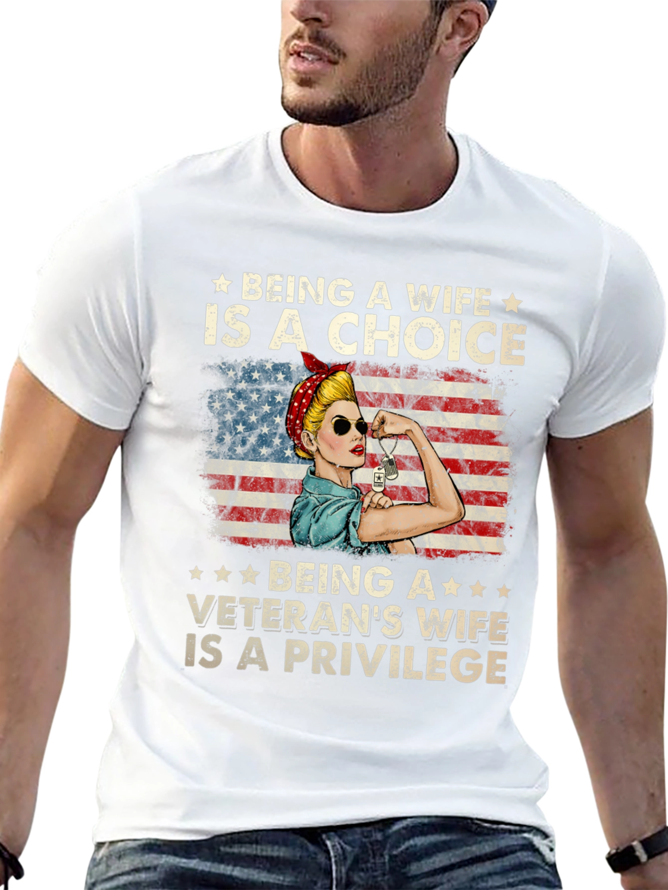 Veterans Wife Choice & Privilege T-Shirt