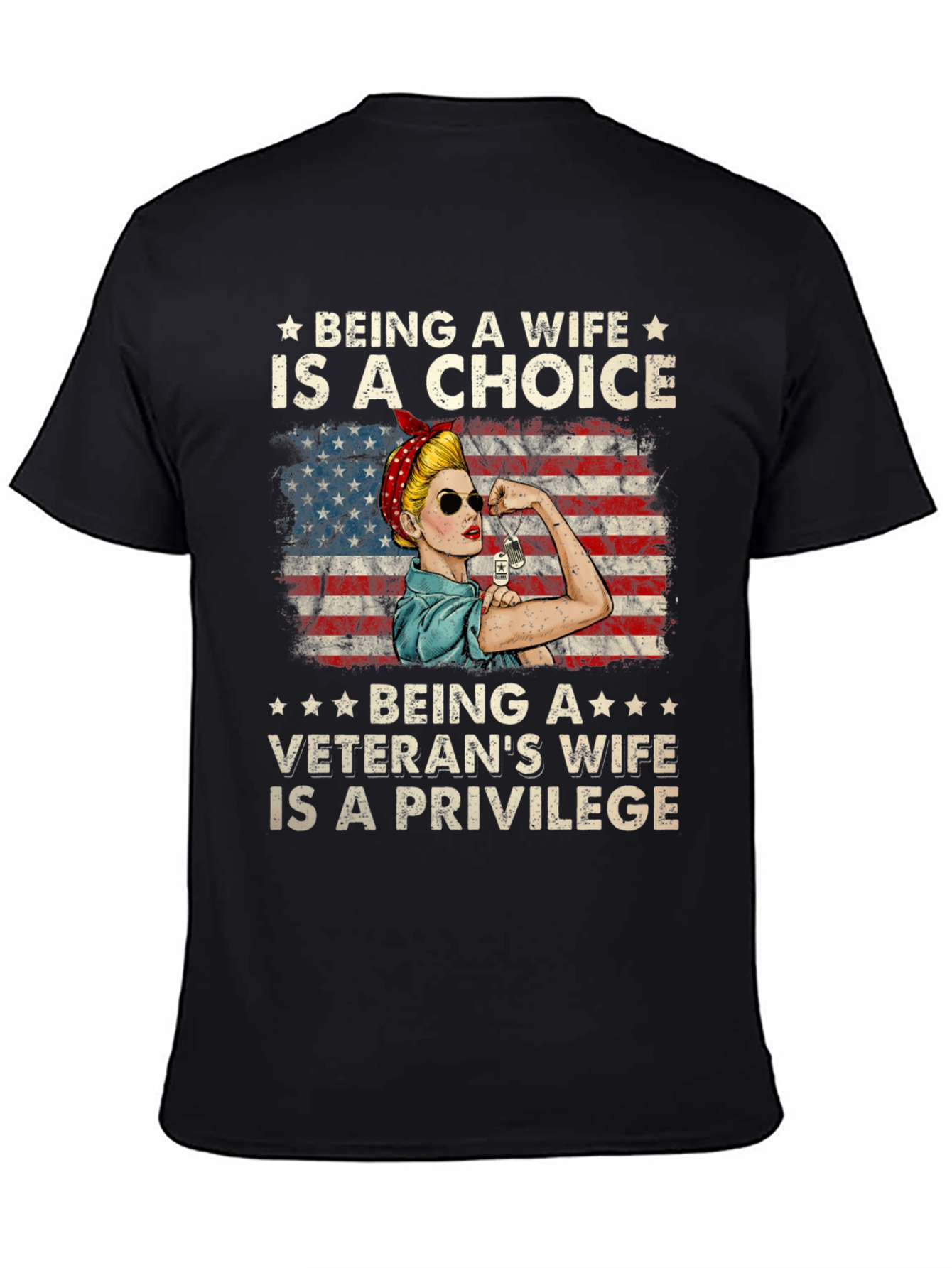 Veterans Wife Choice & Privilege T-Shirt