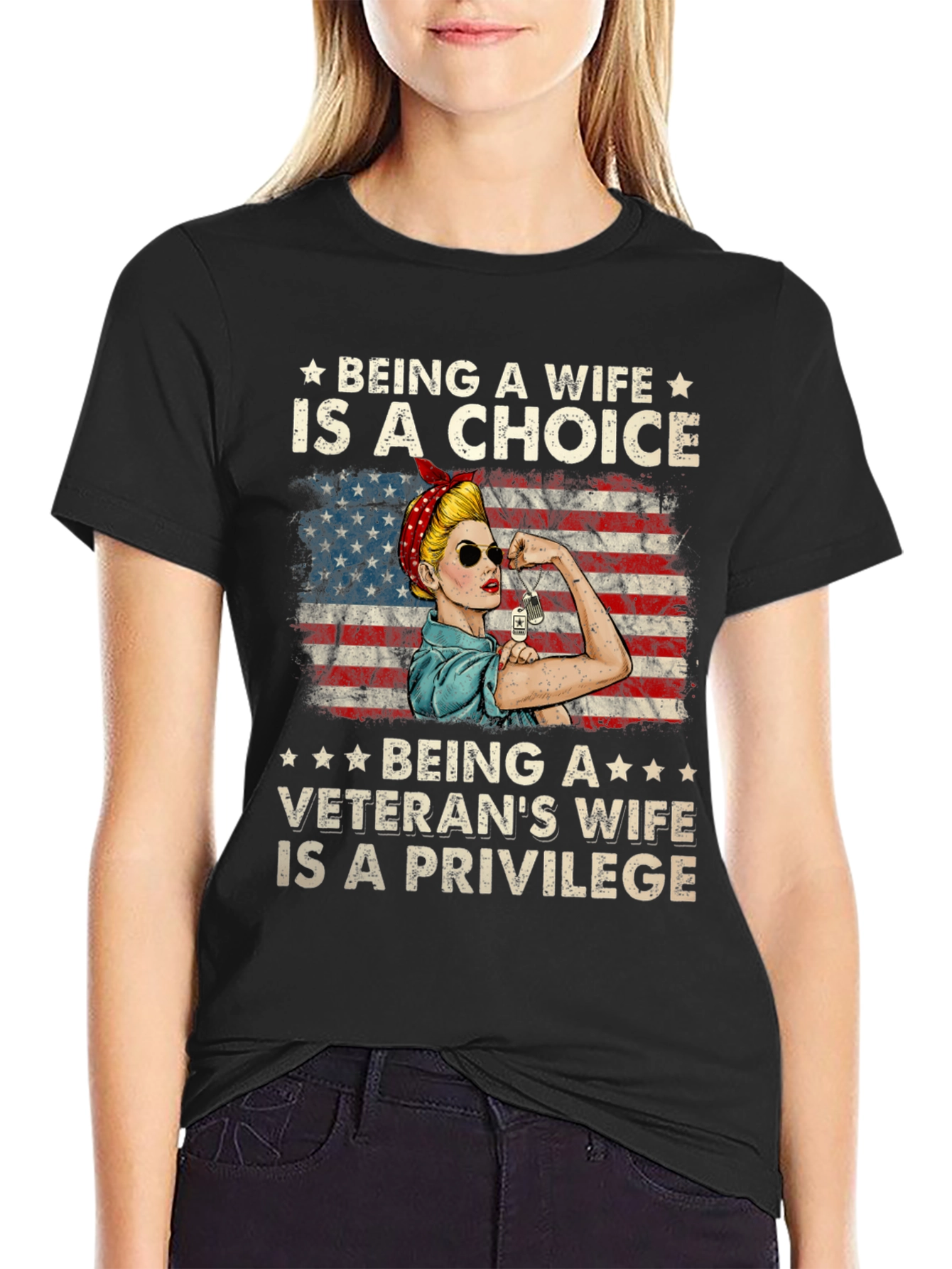 Veterans Wife Choice & Privilege T-Shirt