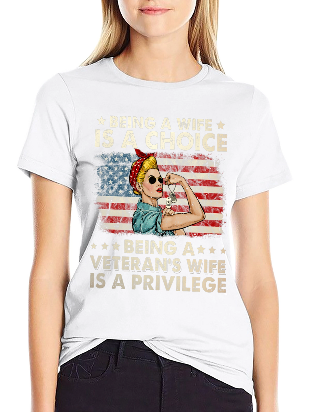 Veterans Wife Choice & Privilege T-Shirt