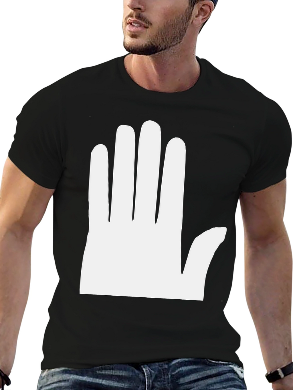 Bold Graphic Tee - Open Hand Design