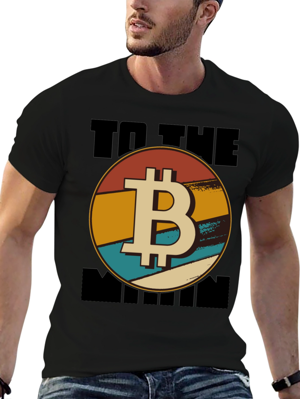 Bitcoin To The Moon Graphic Tee
