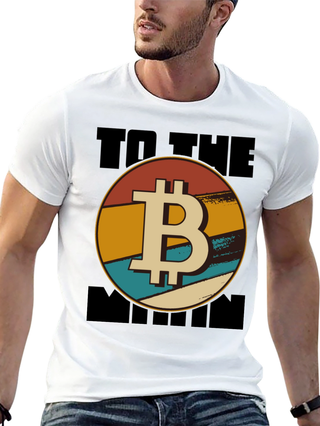 Bitcoin To The Moon Graphic Tee