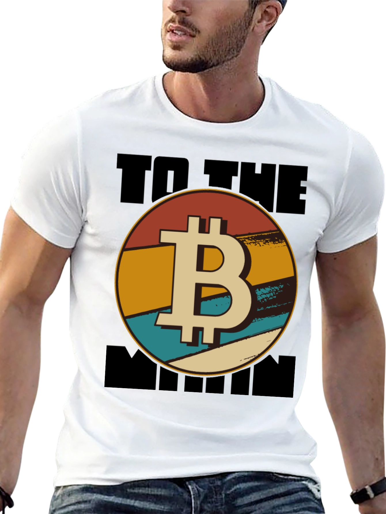 Bitcoin To The Moon Graphic Tee