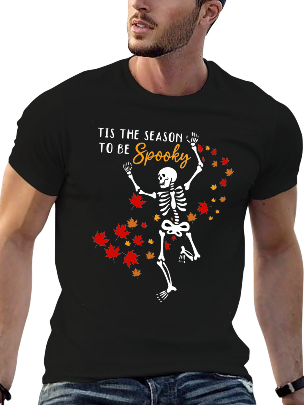 Tis the Season to be Spooky Skeleton T-Shirt