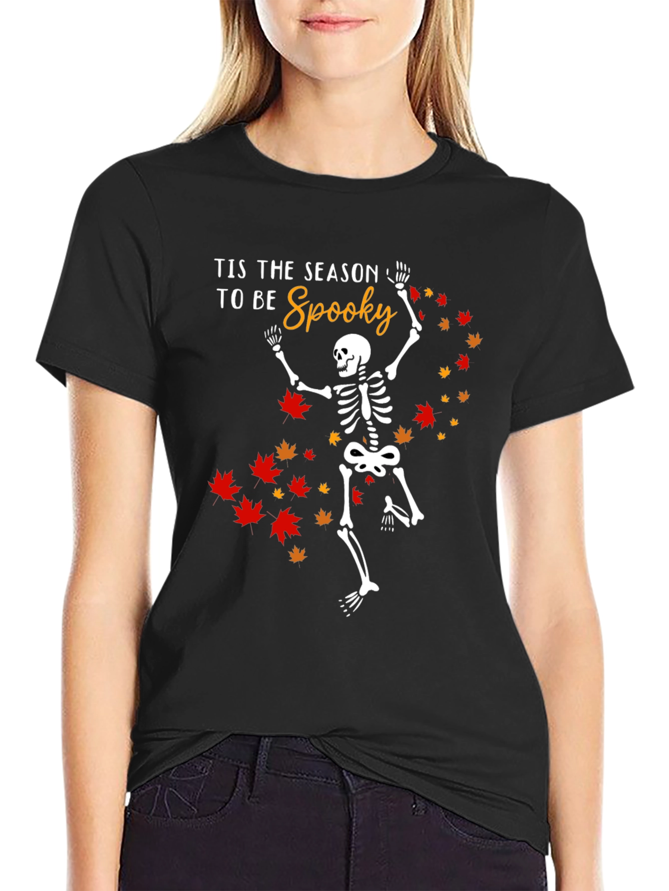 Tis the Season to be Spooky Skeleton T-Shirt