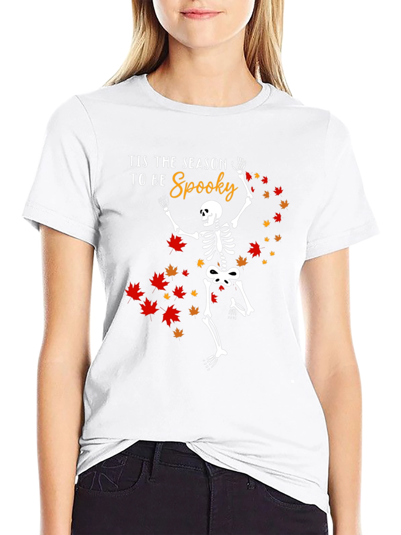 Tis the Season to be Spooky Skeleton T-Shirt