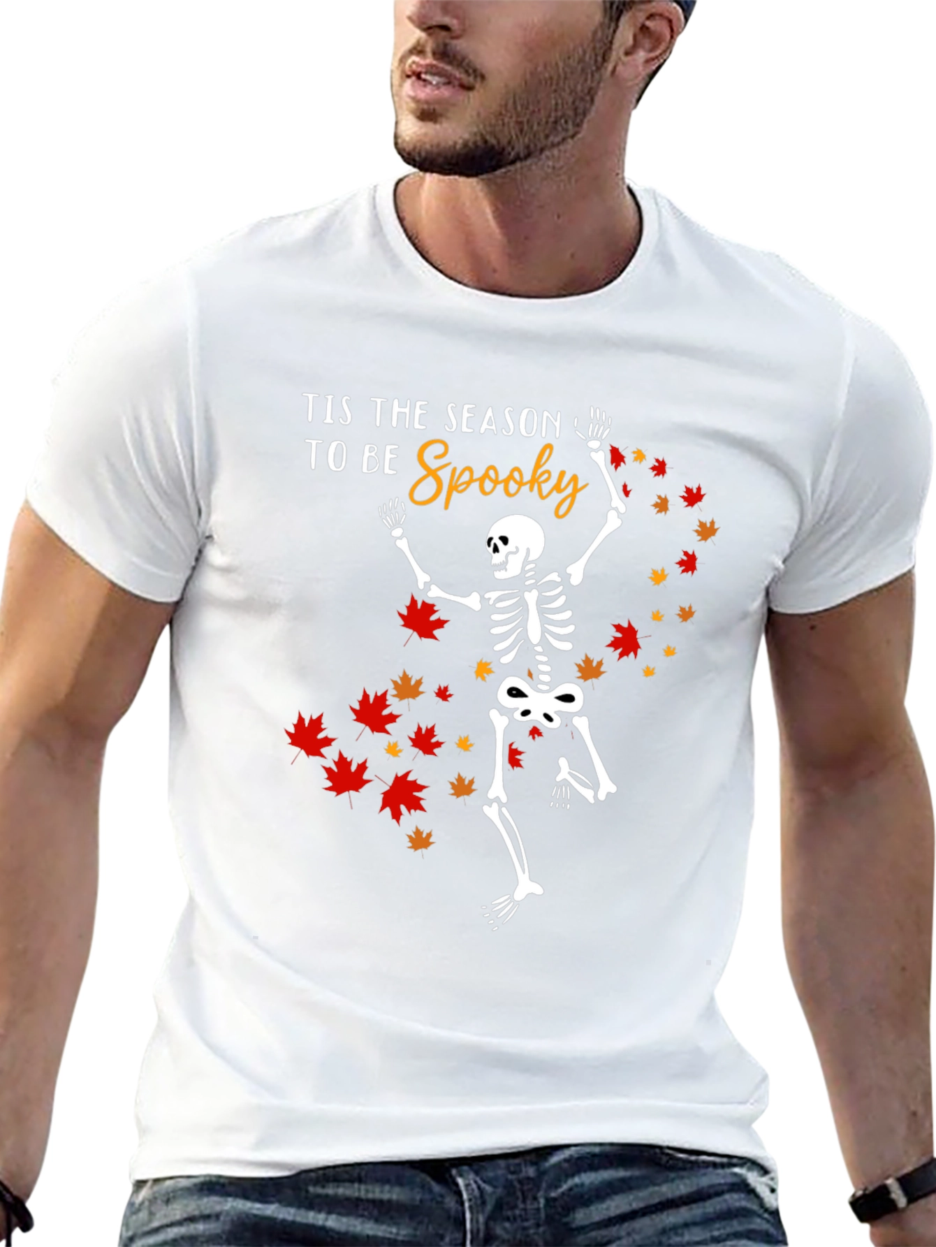 Tis the Season to be Spooky Skeleton T-Shirt