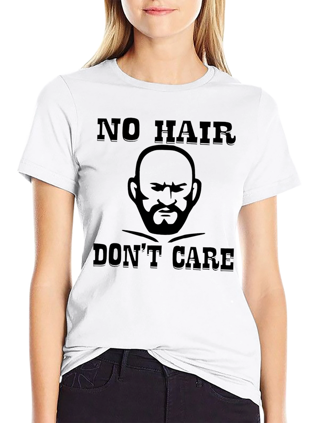 No Hair Dont Care Graphic Tee