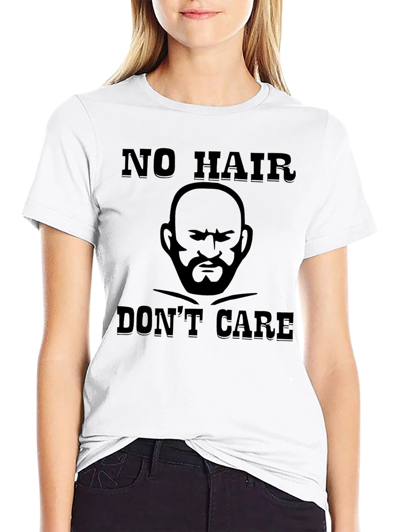 No Hair Dont Care Graphic Tee