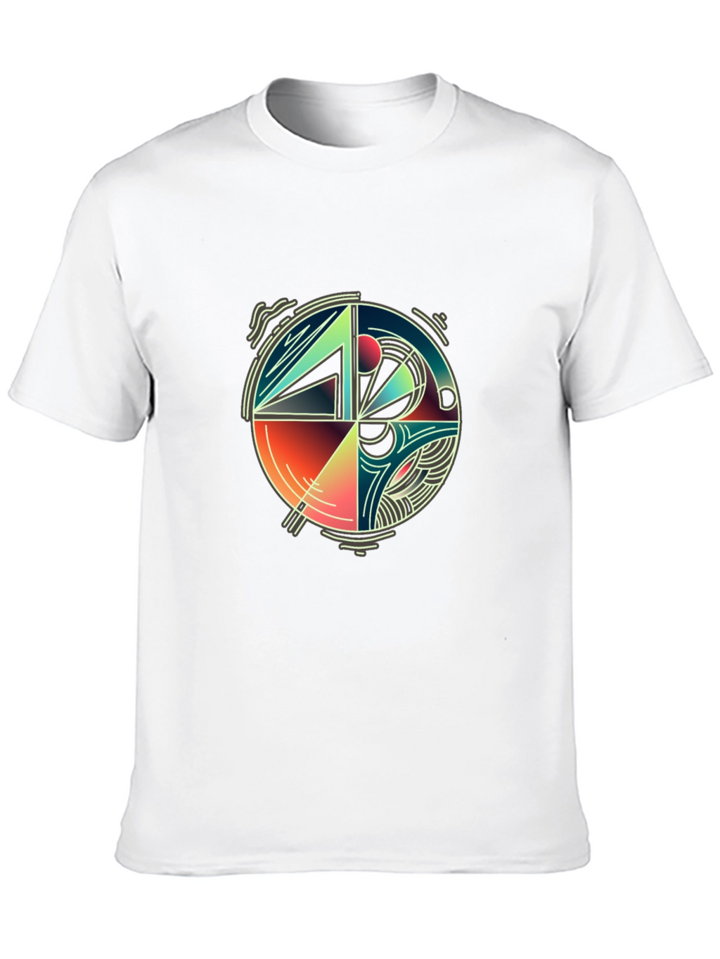 Abstract Geometric Circle Graphic Tee