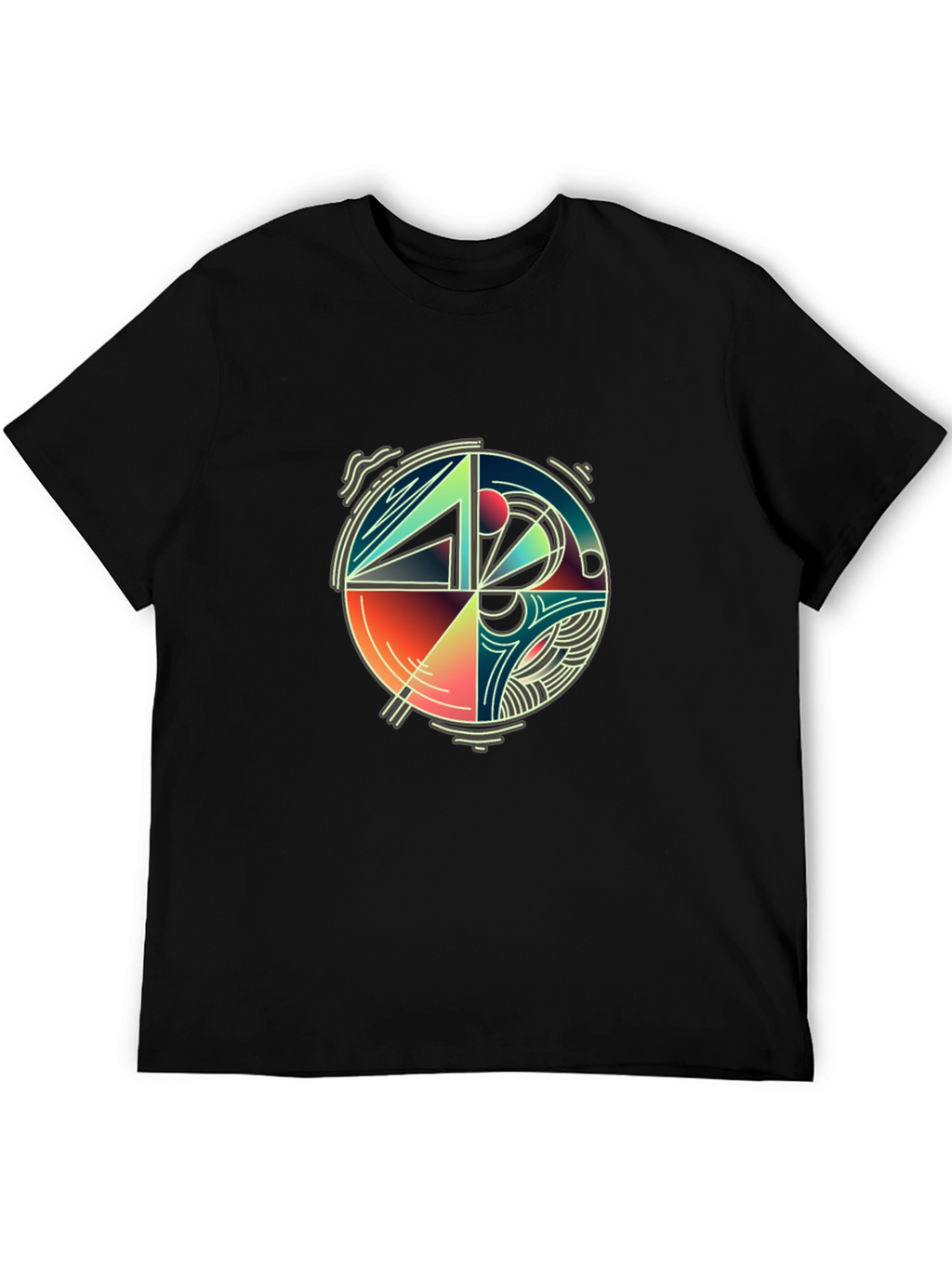 Abstract Geometric Circle Graphic Tee