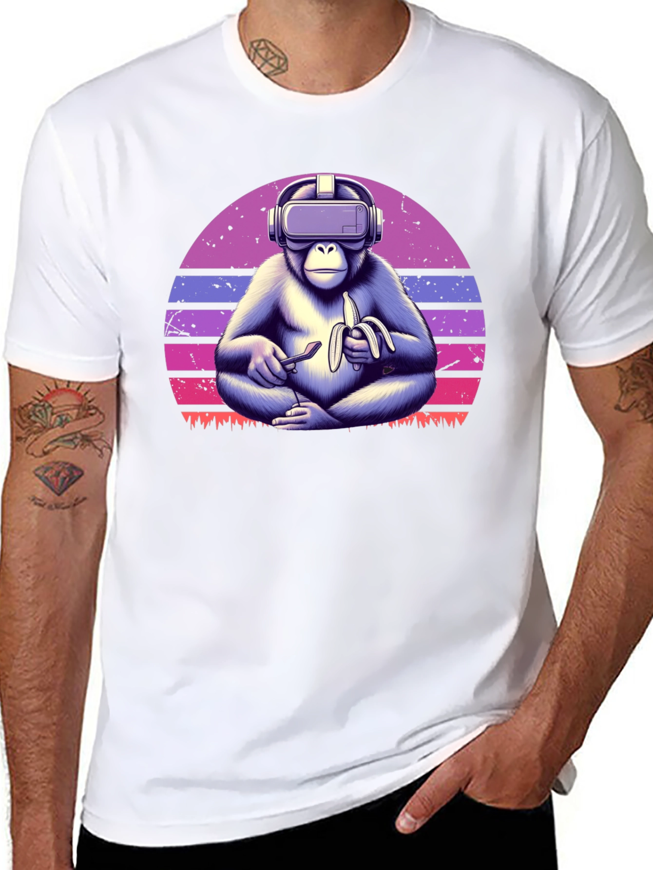VR Monkey Banana T-Shirt