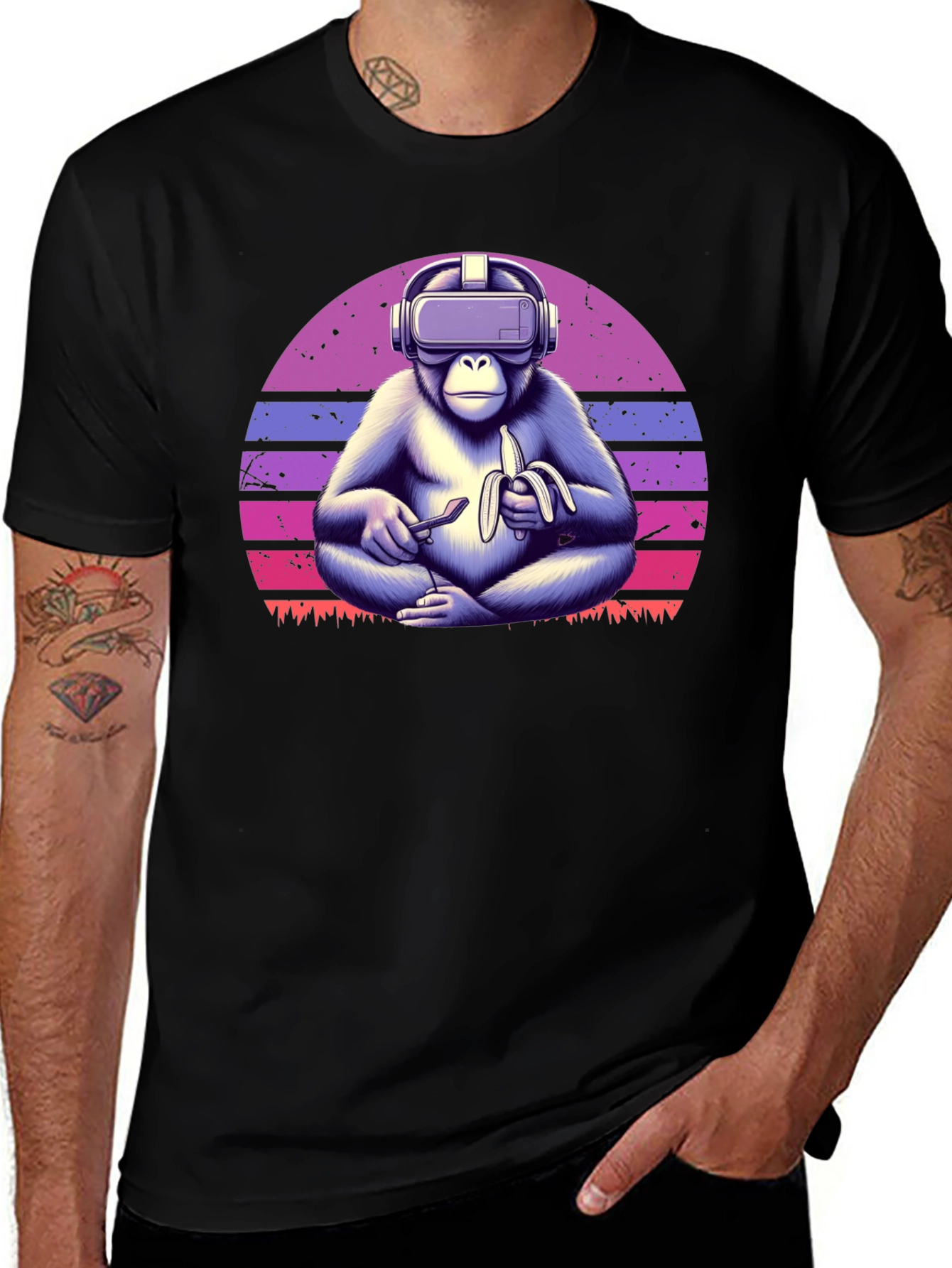 VR Monkey Banana T-Shirt