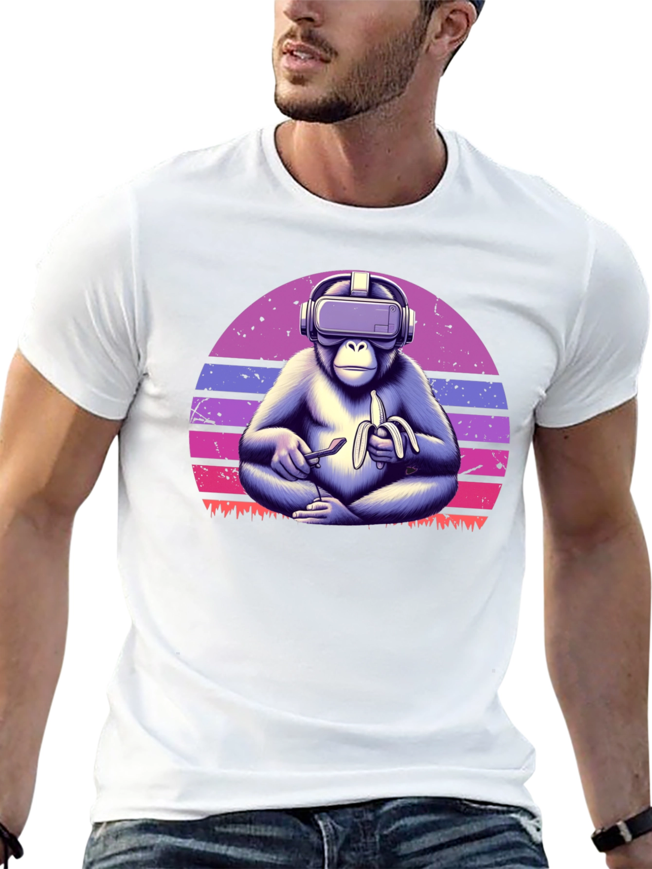 VR Monkey Banana T-Shirt