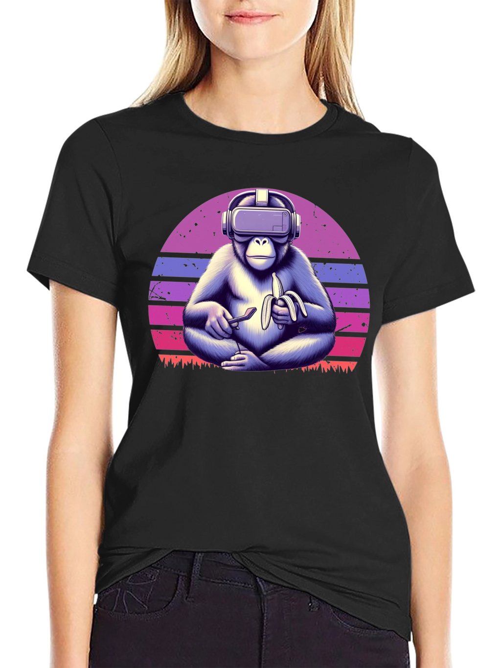 VR Monkey Banana T-Shirt