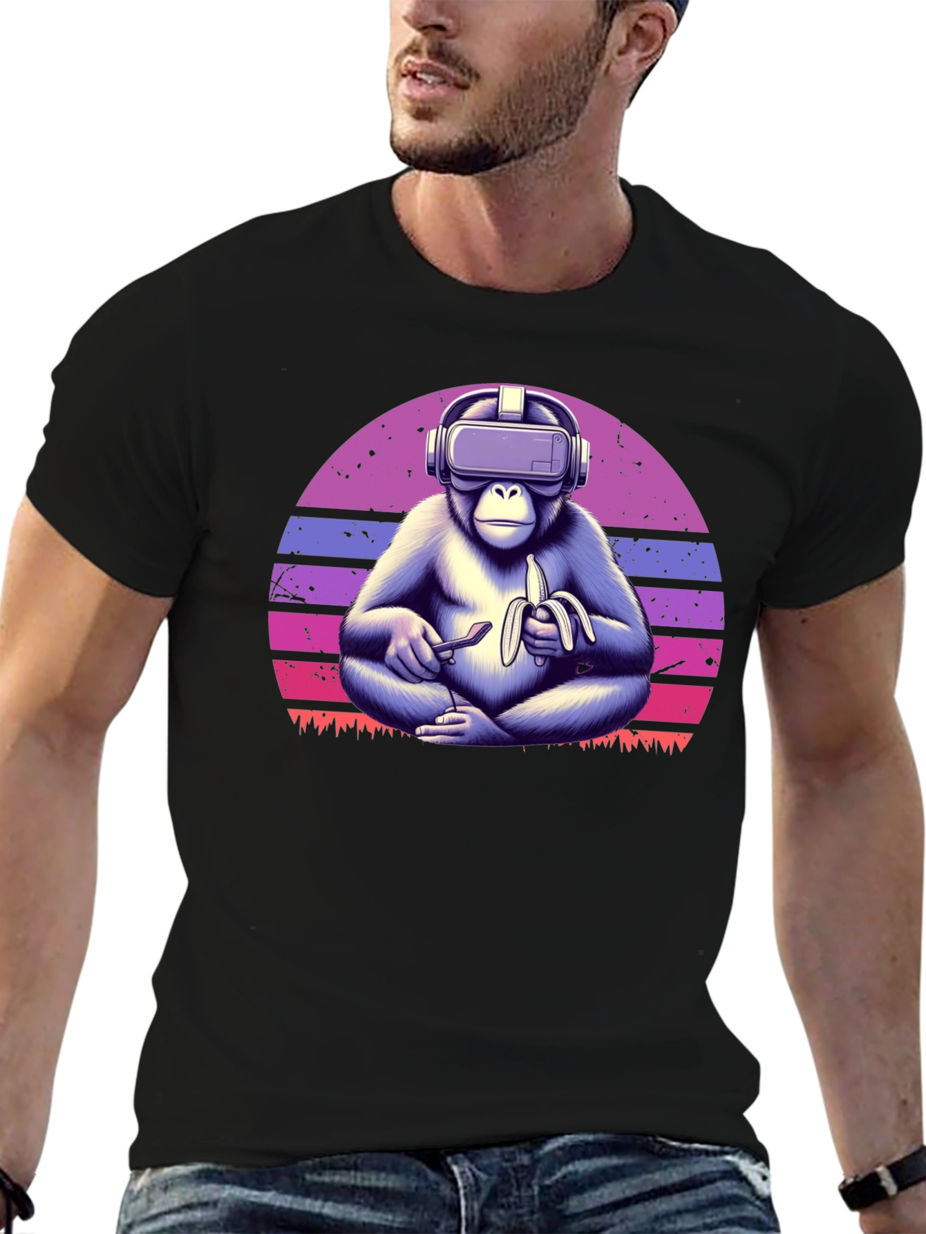 VR Monkey Banana T-Shirt
