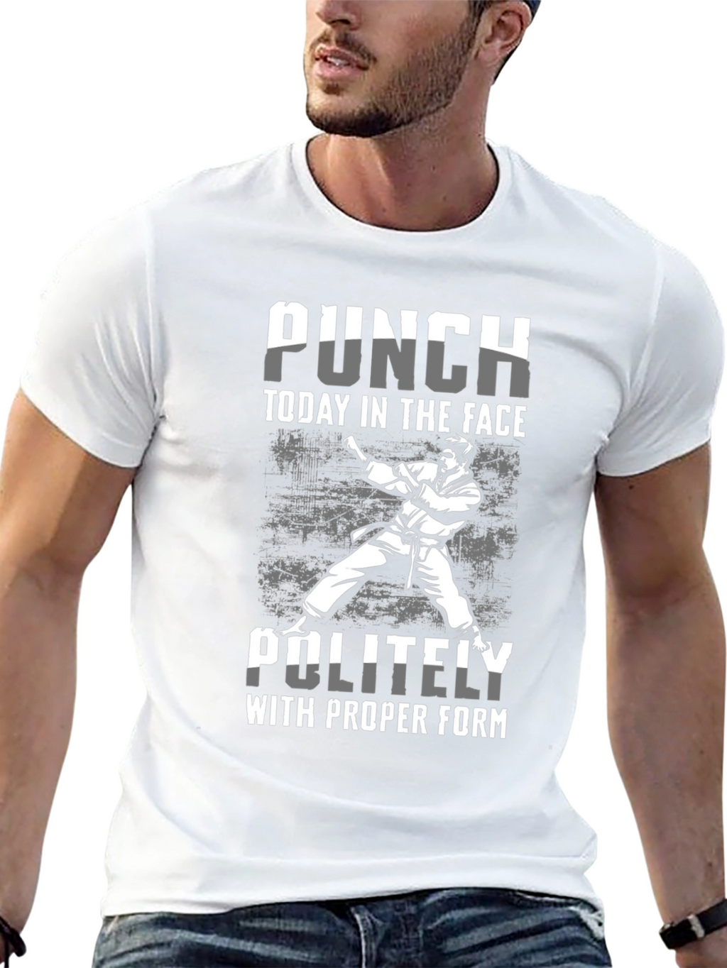 Punch Today T-Shirt: Martial Arts Humor Tee