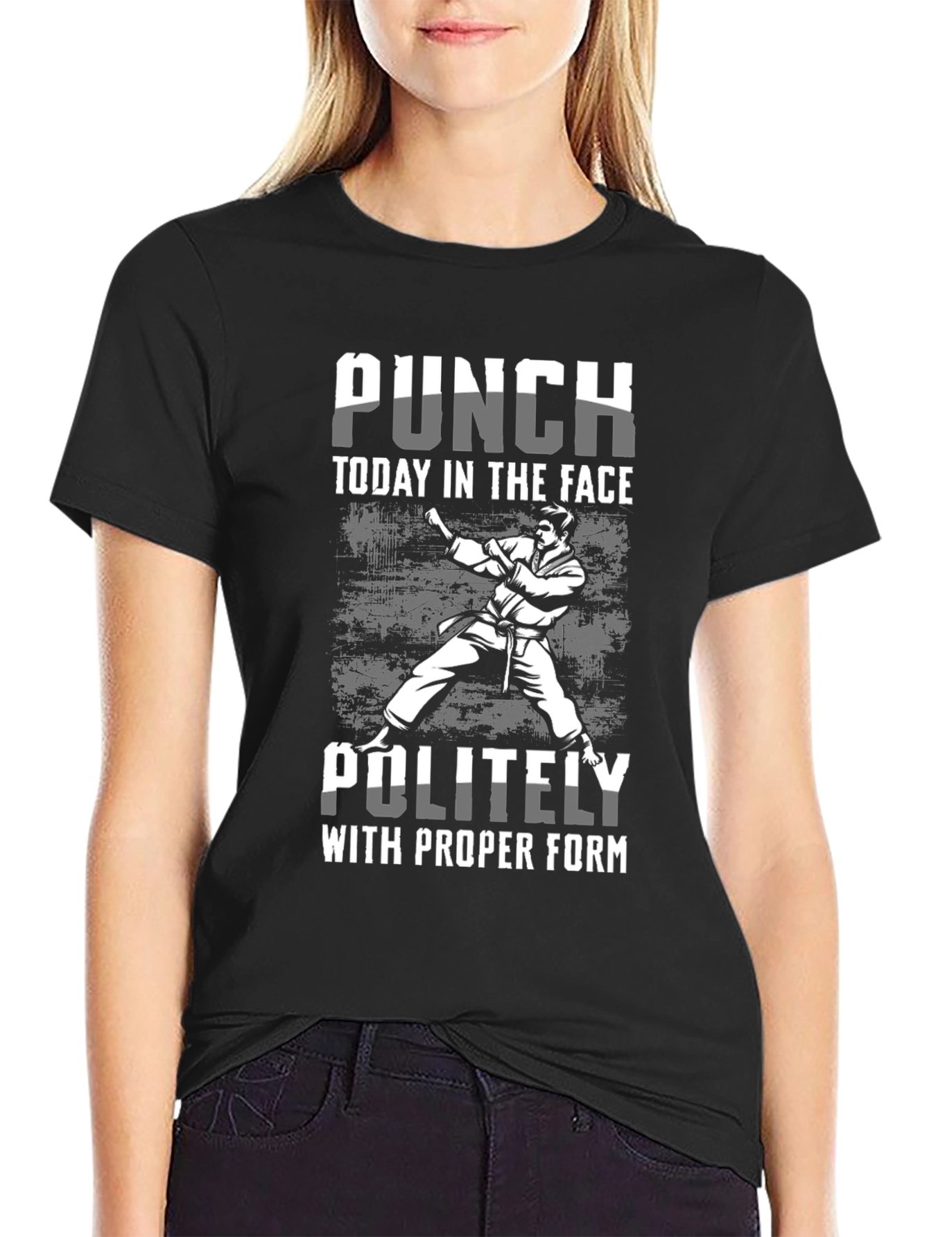 Punch Today T-Shirt: Martial Arts Humor Tee