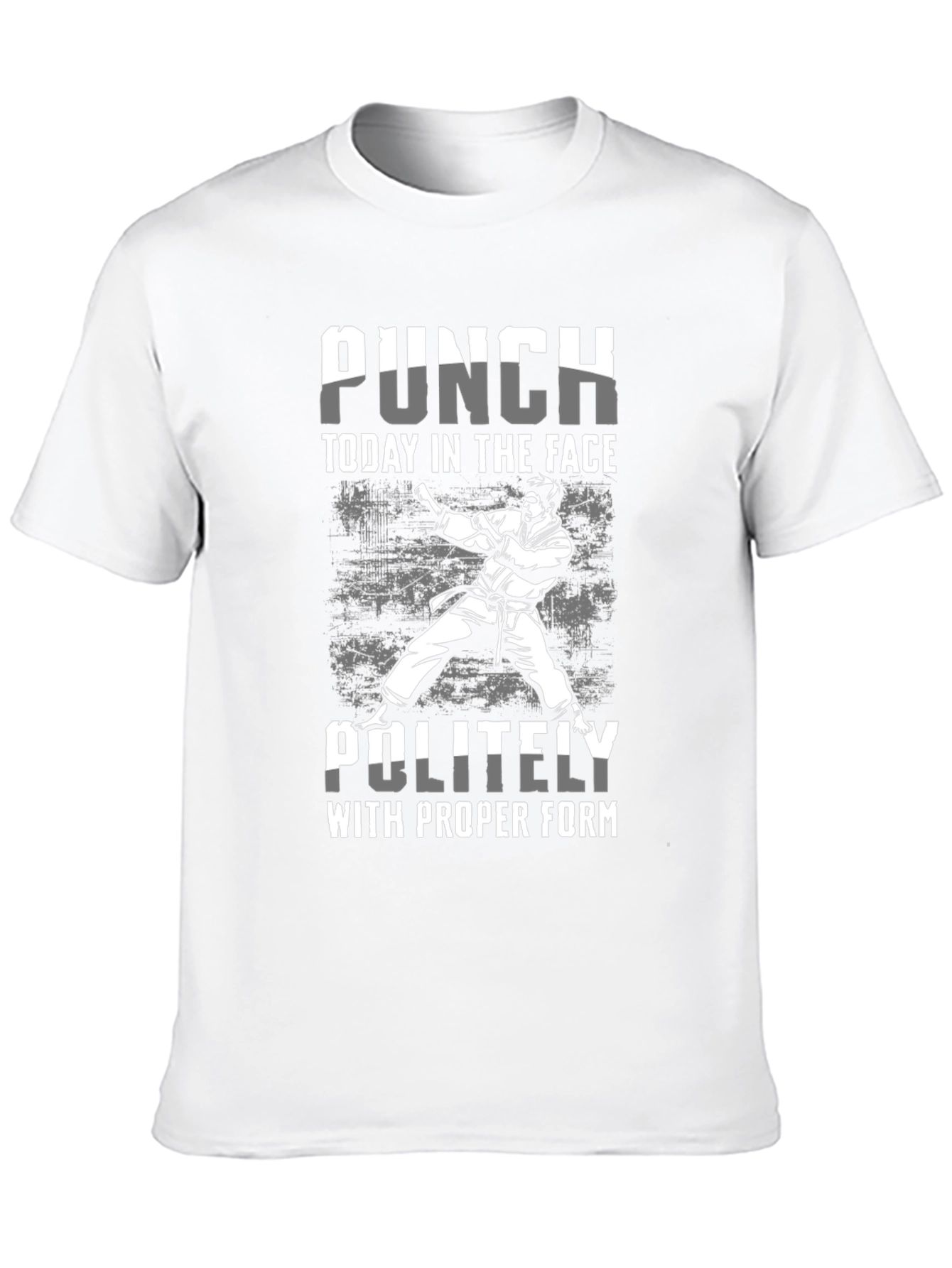 Punch Today T-Shirt: Martial Arts Humor Tee