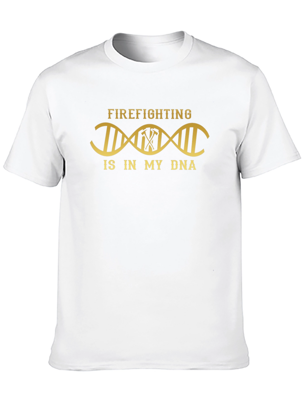 Firefighting DNA T-Shirt - Black Cotton Tee