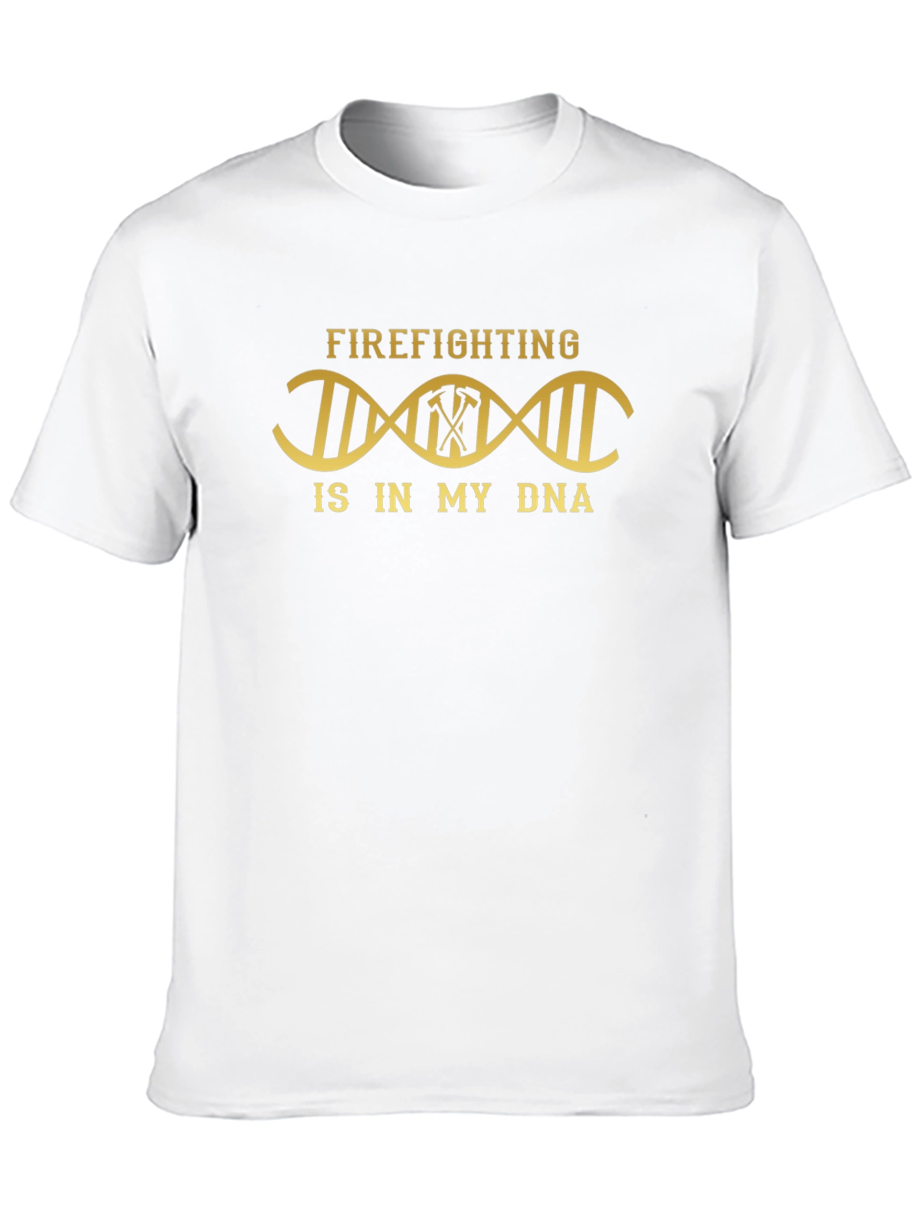 Firefighting DNA T-Shirt - Black Cotton Tee