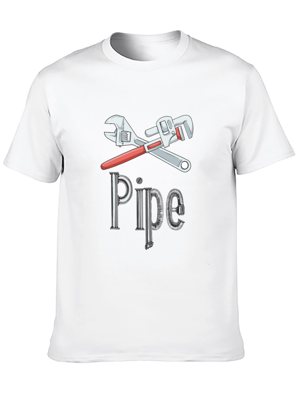 Pipe Wrench Graphic Tee - Plumber Humor T-Shirt