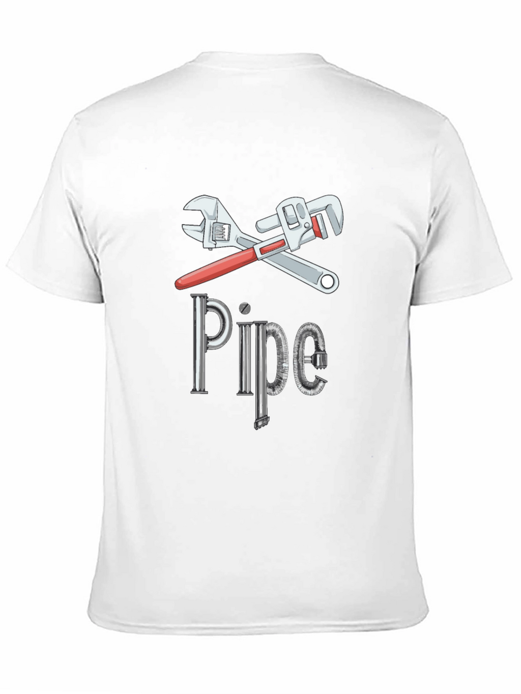Pipe Wrench Graphic Tee - Plumber Humor T-Shirt