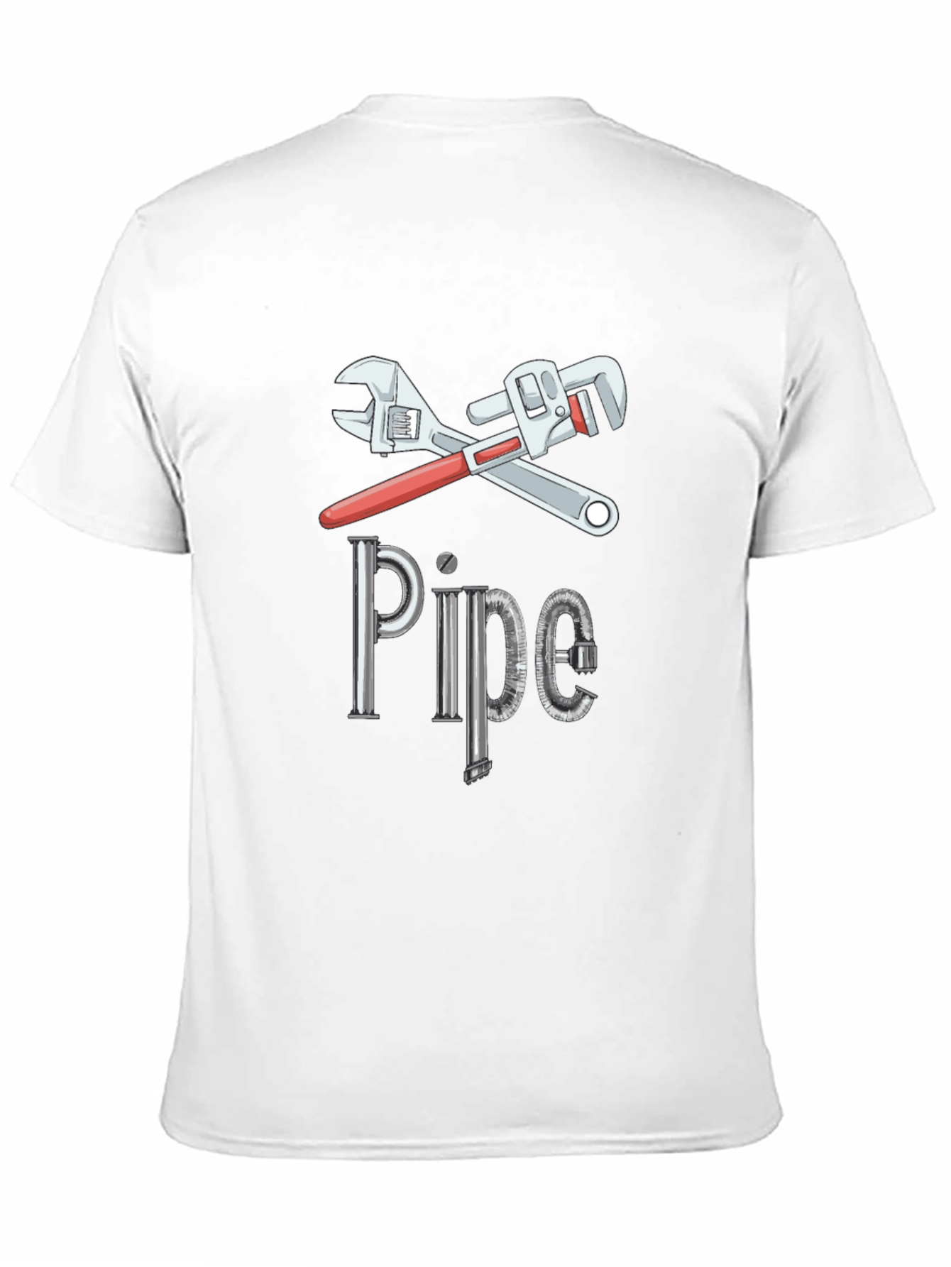 Pipe Wrench Graphic Tee - Plumber Humor T-Shirt