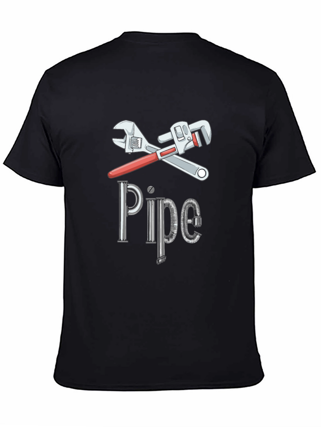 Pipe Wrench Graphic Tee - Plumber Humor T-Shirt