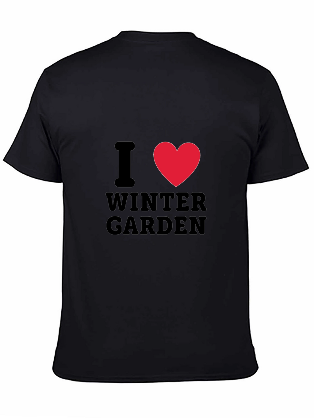 I Heart Winter Garden Black T-Shirt