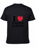 I Heart Winter Garden Black T-Shirt